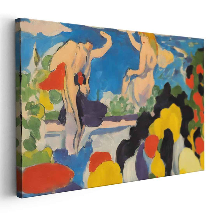 Luminous Eden: Fauvist Color Play by the River