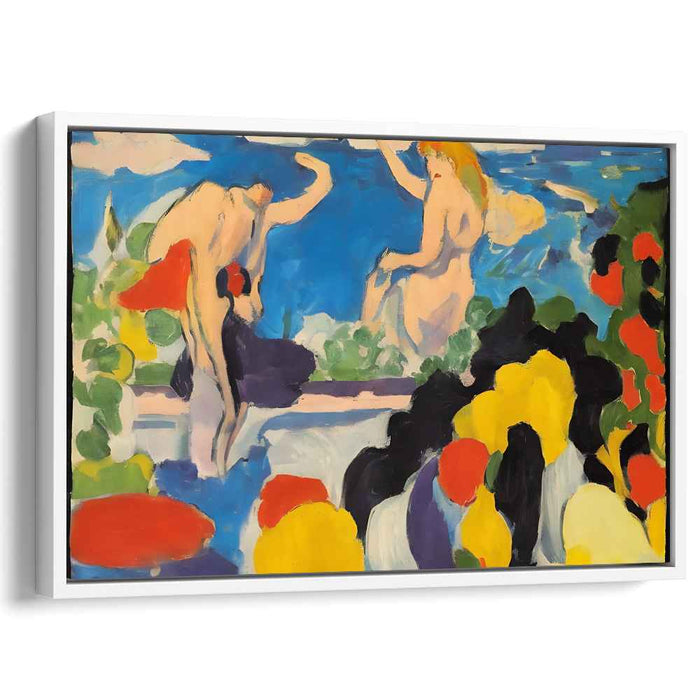 Luminous Eden: Fauvist Color Play by the River