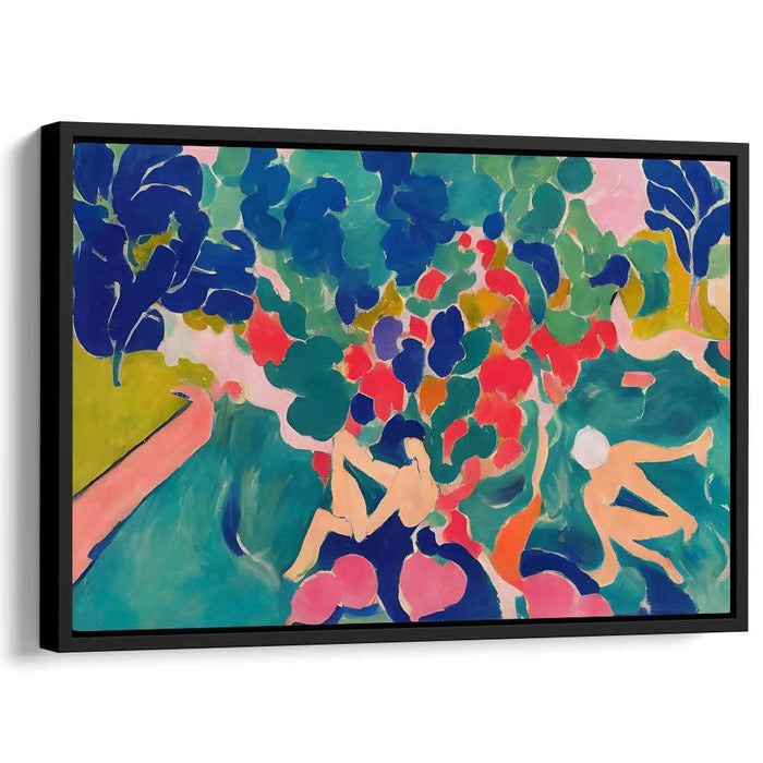 Vivid Emotions Spill Over: Abstract Expressionist Colorful Canvas Art Print