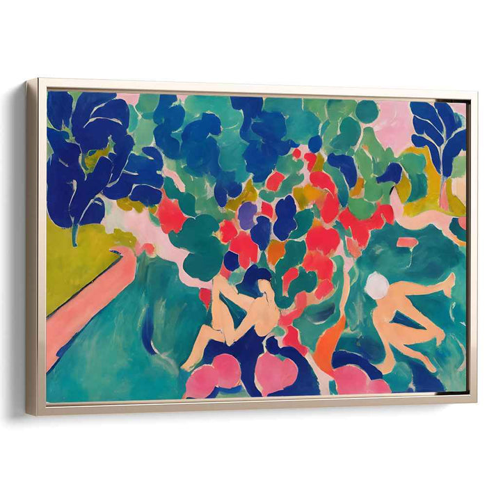 Vivid Emotions Spill Over: Abstract Expressionist Colorful Canvas Art Print