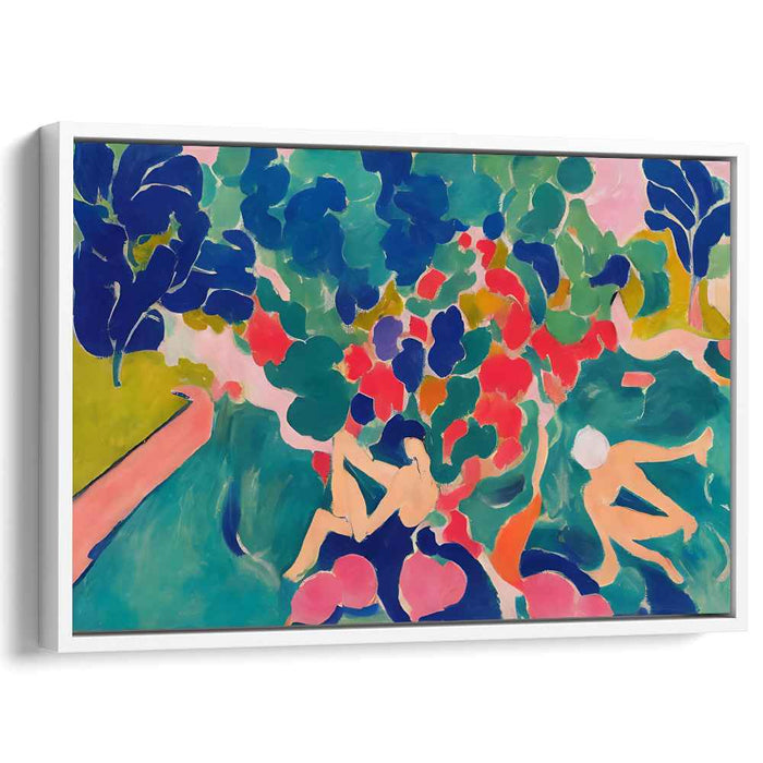 Vivid Emotions Spill Over: Abstract Expressionist Colorful Canvas Art Print