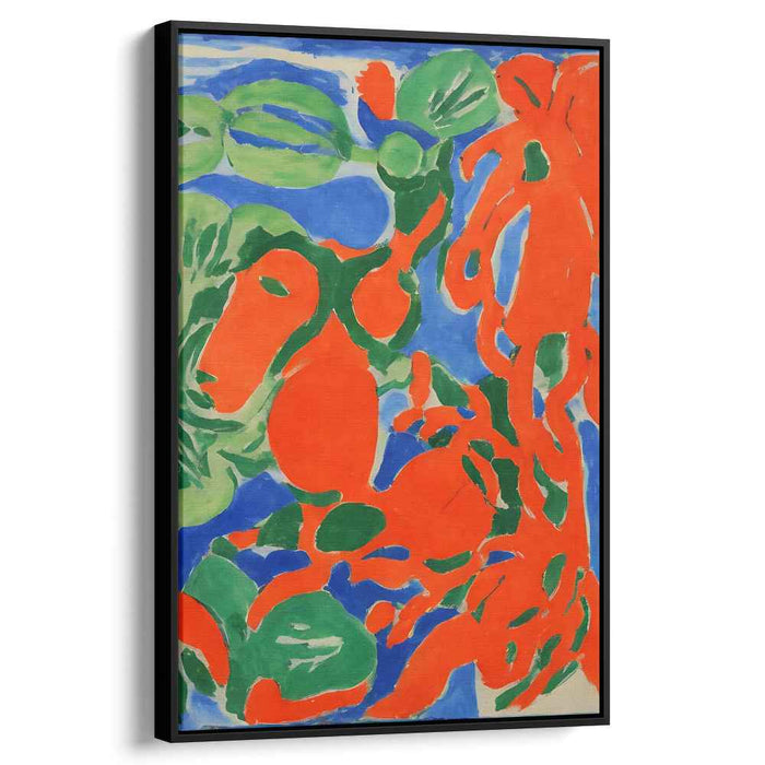 Colorful Garden Symphony: Henri Matisse Inspired Vibrant Foliage Art