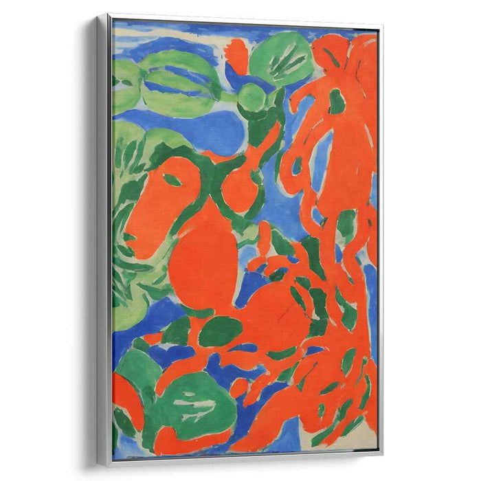 Colorful Garden Symphony: Henri Matisse Inspired Vibrant Foliage Art