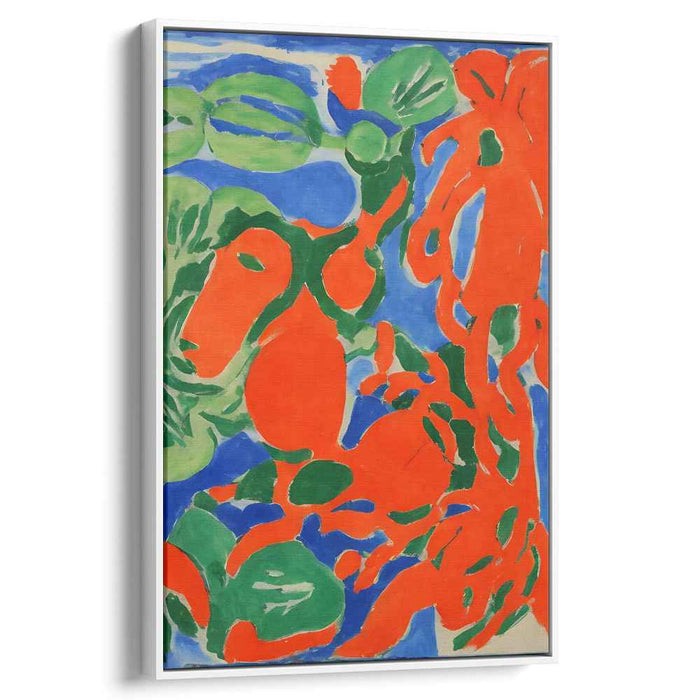Colorful Garden Symphony: Henri Matisse Inspired Vibrant Foliage Art