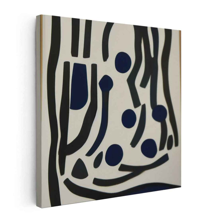 Elegant Rhythms: Monochrome Abstract Canvas Art