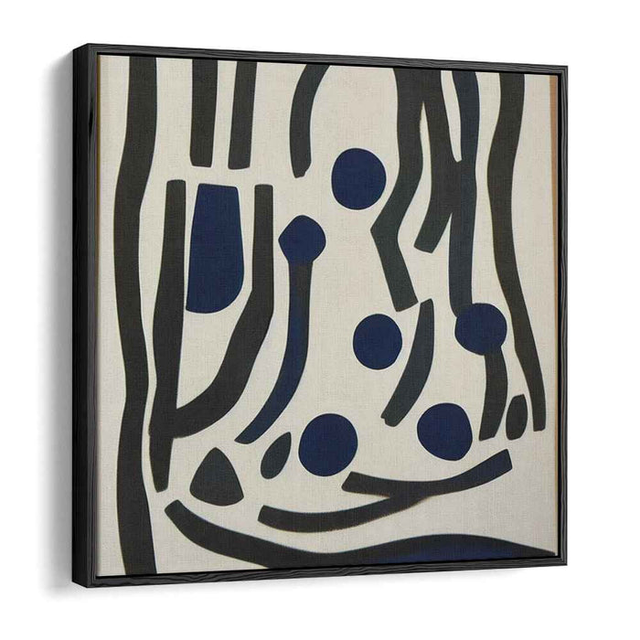 Elegant Rhythms: Monochrome Abstract Canvas Art