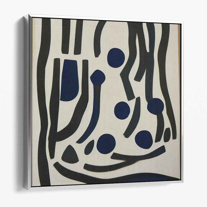 Elegant Rhythms: Monochrome Abstract Canvas Art