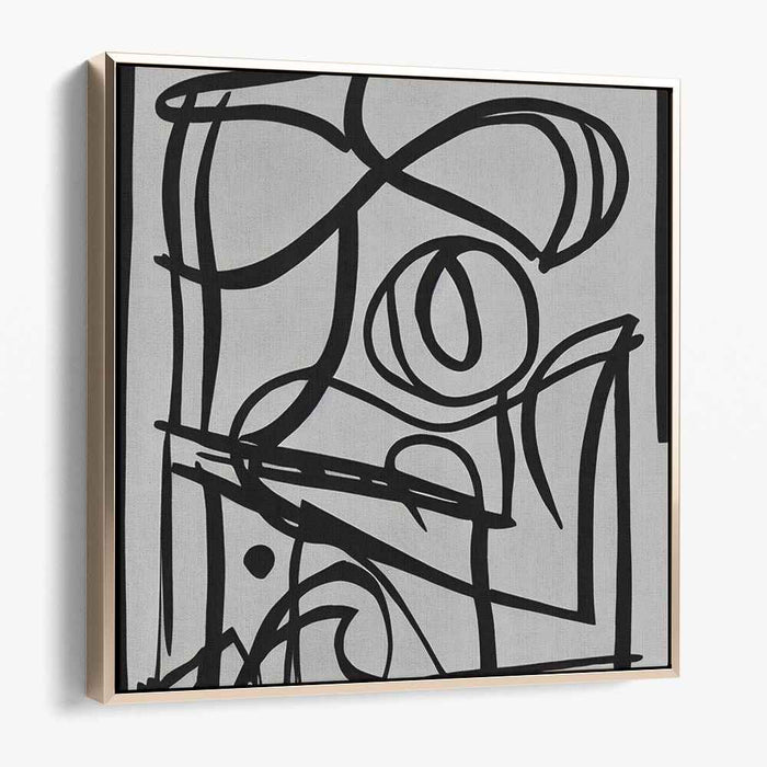 Abstract Essence: Abstract Lines and Forms Canvas Art