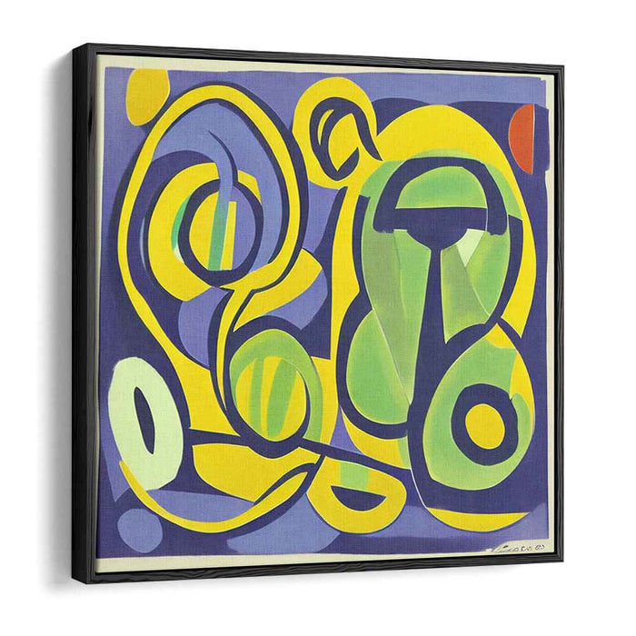 Urban Spectrum Fusion: Modern Abstract Expressionist Color Block Canvas Art Print