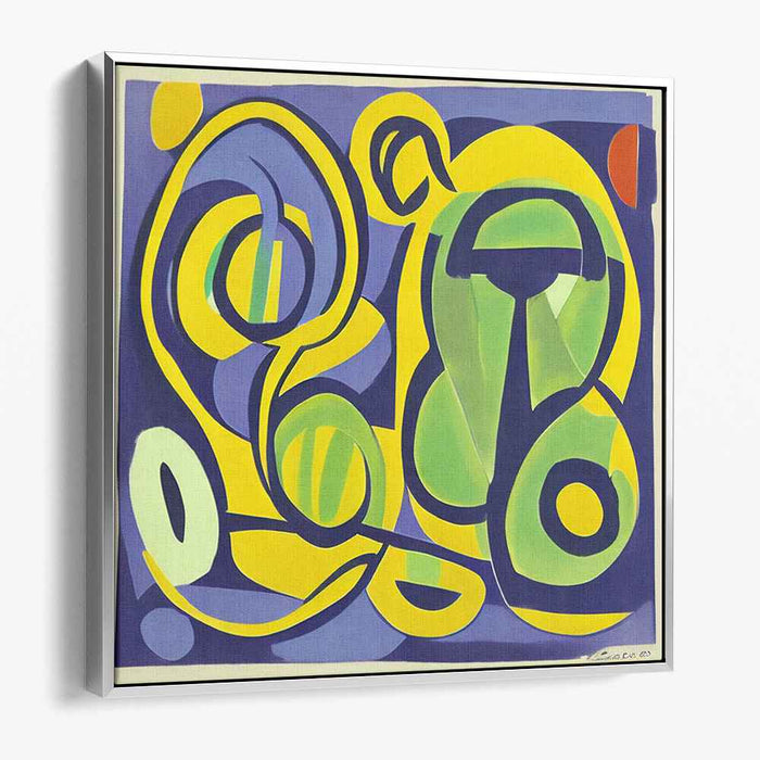 Urban Spectrum Fusion: Modern Abstract Expressionist Color Block Canvas Art Print