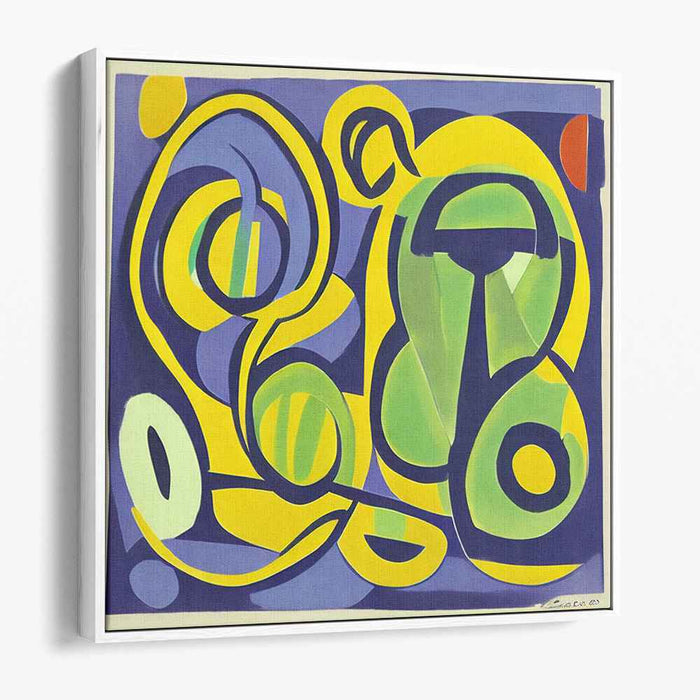 Urban Spectrum Fusion: Modern Abstract Expressionist Color Block Canvas Art Print