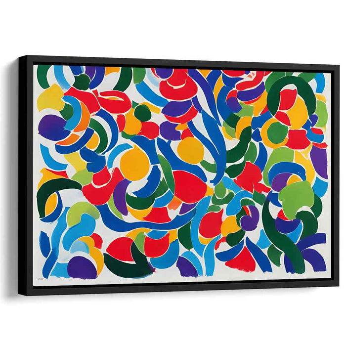 Electric Dreamscape Burst: Vibrant Abstract Expressionist Canvas Art Print