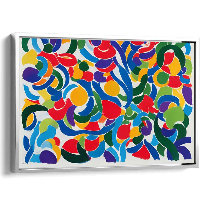 Electric Dreamscape Burst: Vibrant Abstract Expressionist Canvas Art Print