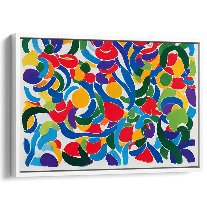 Electric Dreamscape Burst: Vibrant Abstract Expressionist Canvas Art Print