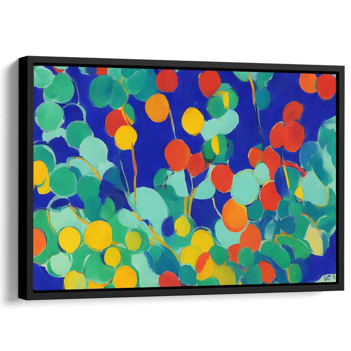 Vivid Emotion Spill: Colorful Abstract Expressionist Canvas Art