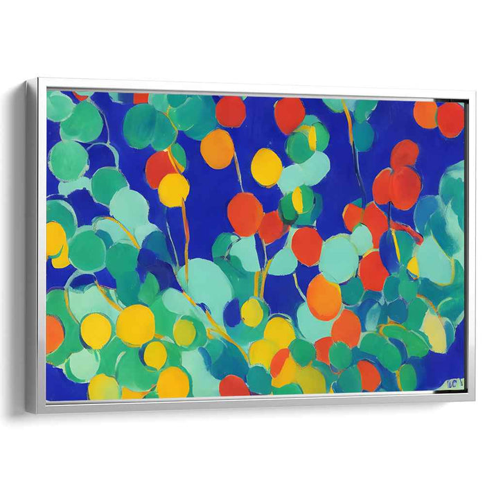 Vivid Emotion Spill: Colorful Abstract Expressionist Canvas Art