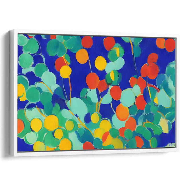 Vivid Emotion Spill: Colorful Abstract Expressionist Canvas Art