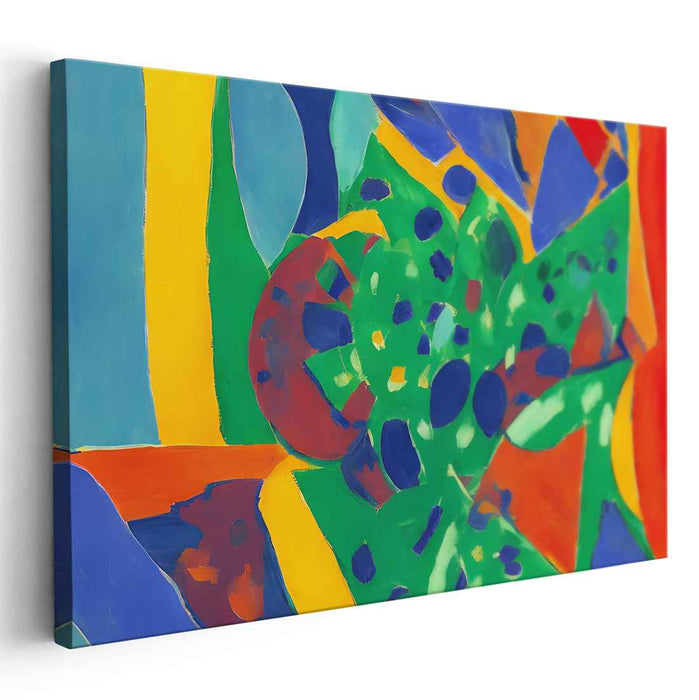 Abstract Echoes of Emotion: Abstract Expressionist Canvas Art Print