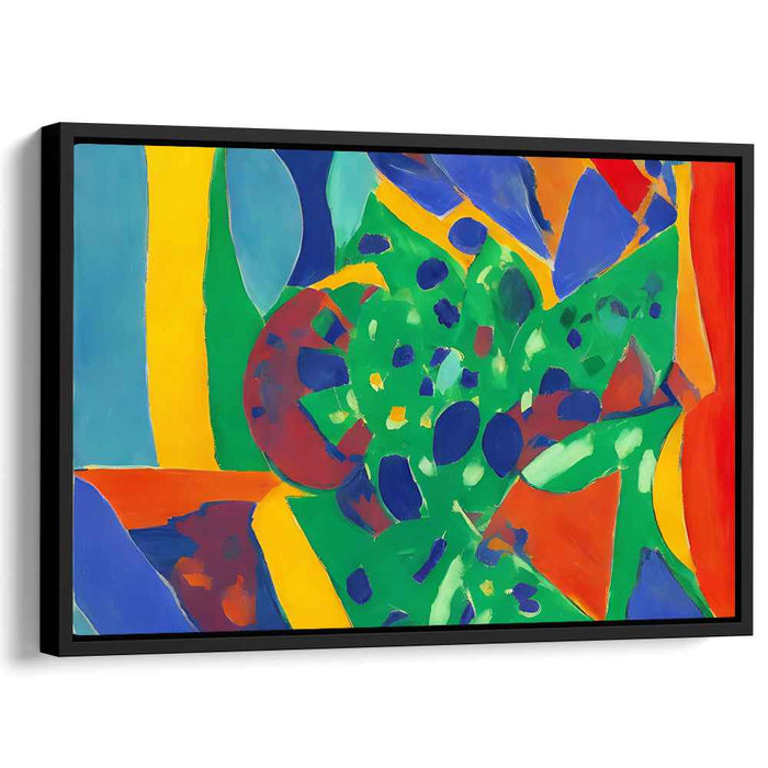 Abstract Echoes of Emotion: Abstract Expressionist Canvas Art Print
