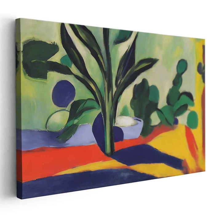 Petal Melody Mirage: Lush Abstract Botanical Canvas Art