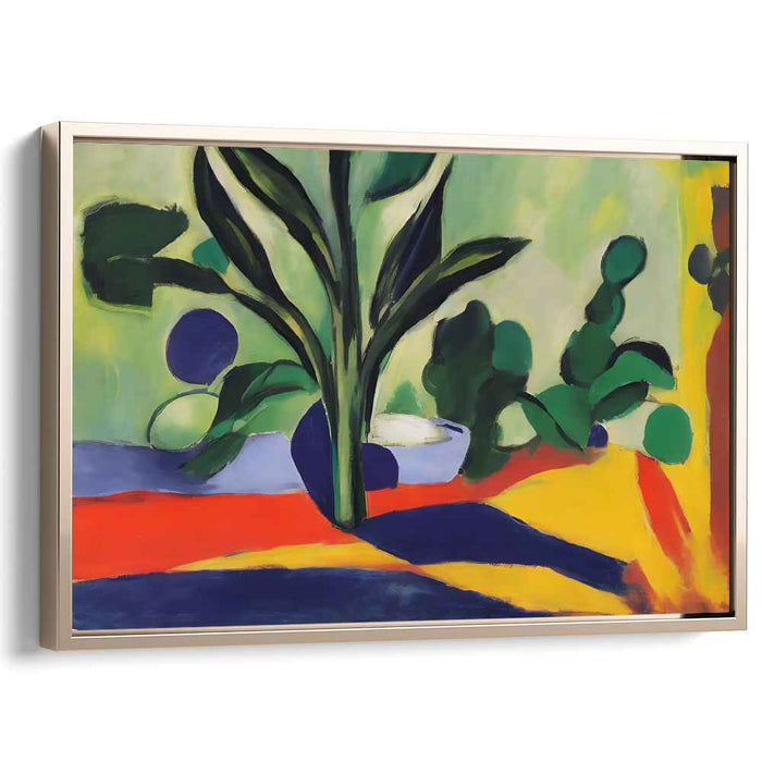 Petal Melody Mirage: Lush Abstract Botanical Canvas Art