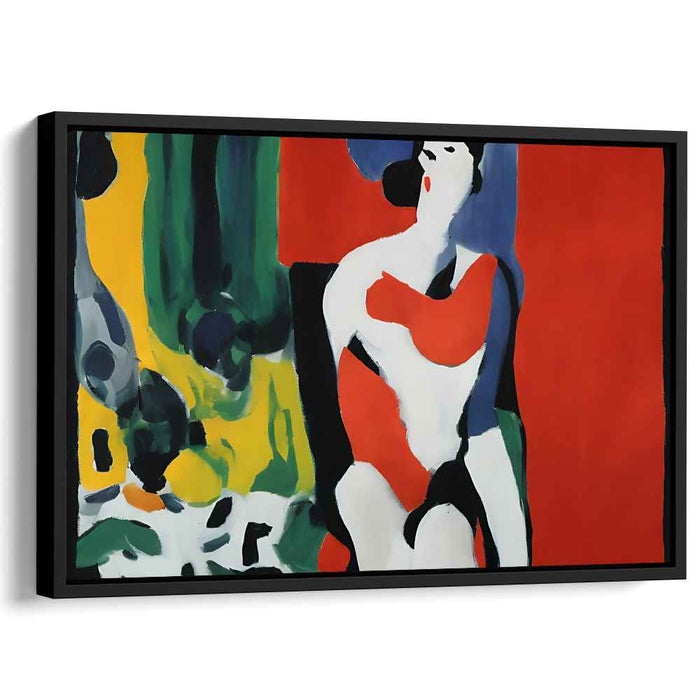 Dynamic Essence: Abstract Expressionist Human Form Canvas Art Print