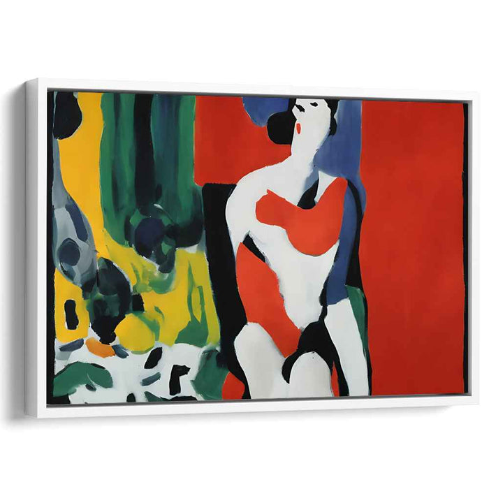 Dynamic Essence: Abstract Expressionist Human Form Canvas Art Print