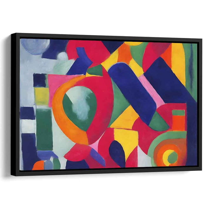 Fragmented Expressionism: Modernist Abstract Canvas Art Print