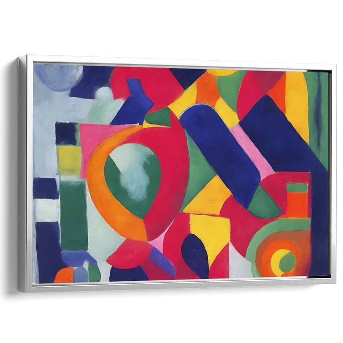 Fragmented Expressionism: Modernist Abstract Canvas Art Print