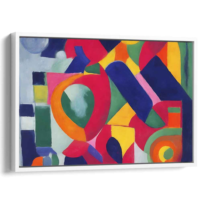Fragmented Expressionism: Modernist Abstract Canvas Art Print