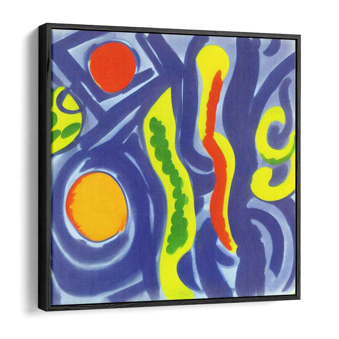 Color Burst Rhapsody: Abstract Expressionist Vibrant Canvas Art Print