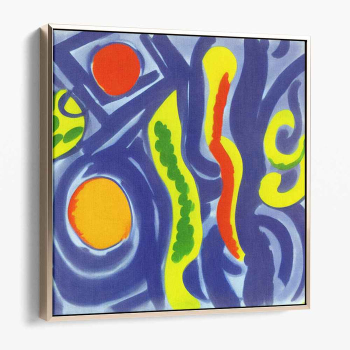 Color Burst Rhapsody: Abstract Expressionist Vibrant Canvas Art Print