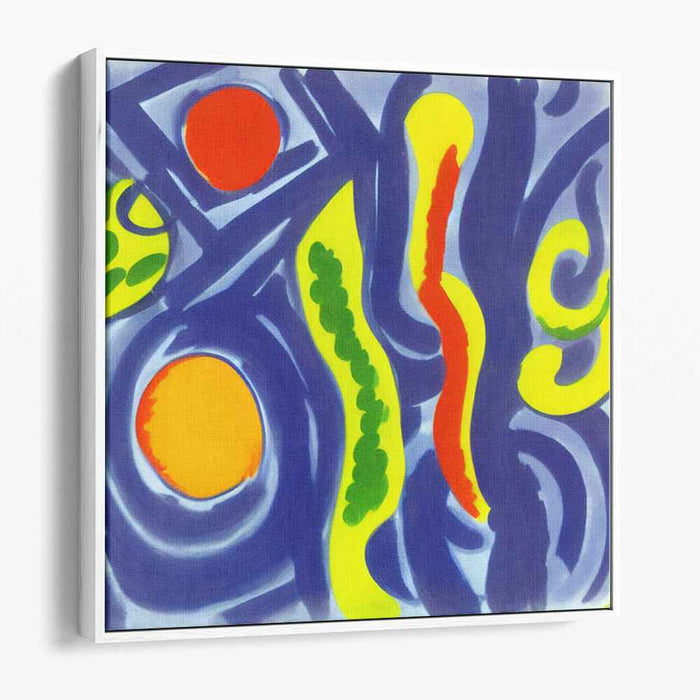 Color Burst Rhapsody: Abstract Expressionist Vibrant Canvas Art Print