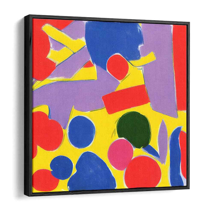 Vivid Palette Splash: Bold Primary Color Canvas Art Print