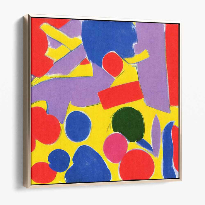 Vivid Palette Splash: Bold Primary Color Canvas Art Print