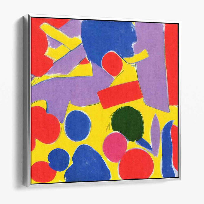 Vivid Palette Splash: Bold Primary Color Canvas Art Print