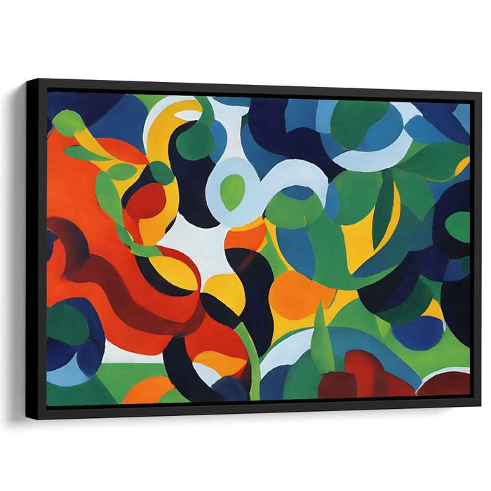 Whimsical Bursting Color Splatter: Playful Abstract Canvas Art