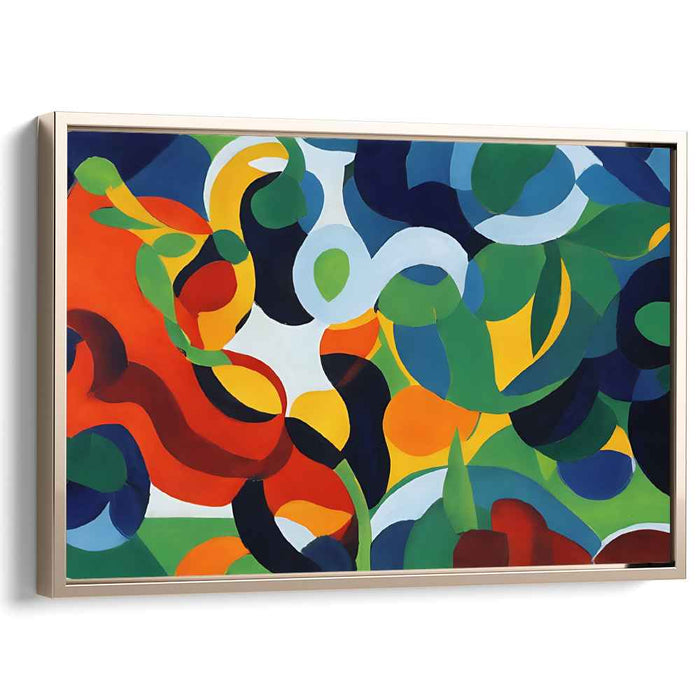 Whimsical Bursting Color Splatter: Playful Abstract Canvas Art