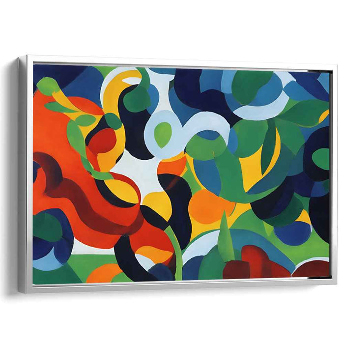 Whimsical Bursting Color Splatter: Playful Abstract Canvas Art