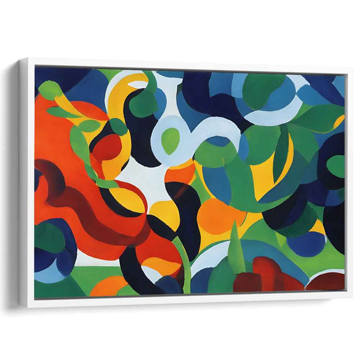 Whimsical Bursting Color Splatter: Playful Abstract Canvas Art