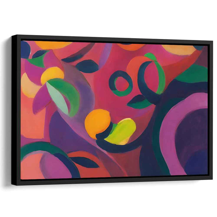Radiant Orchards: A Lush Abstract Exploration Canvas Art Print