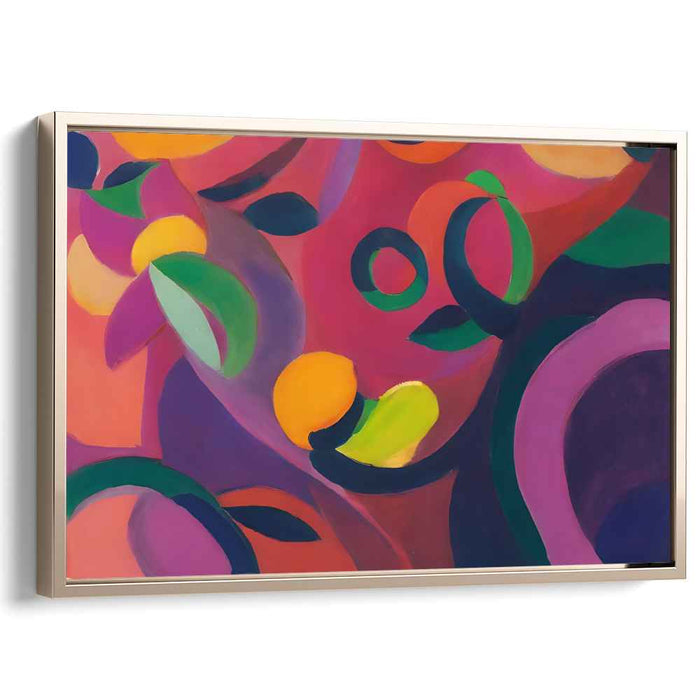 Radiant Orchards: A Lush Abstract Exploration Canvas Art Print