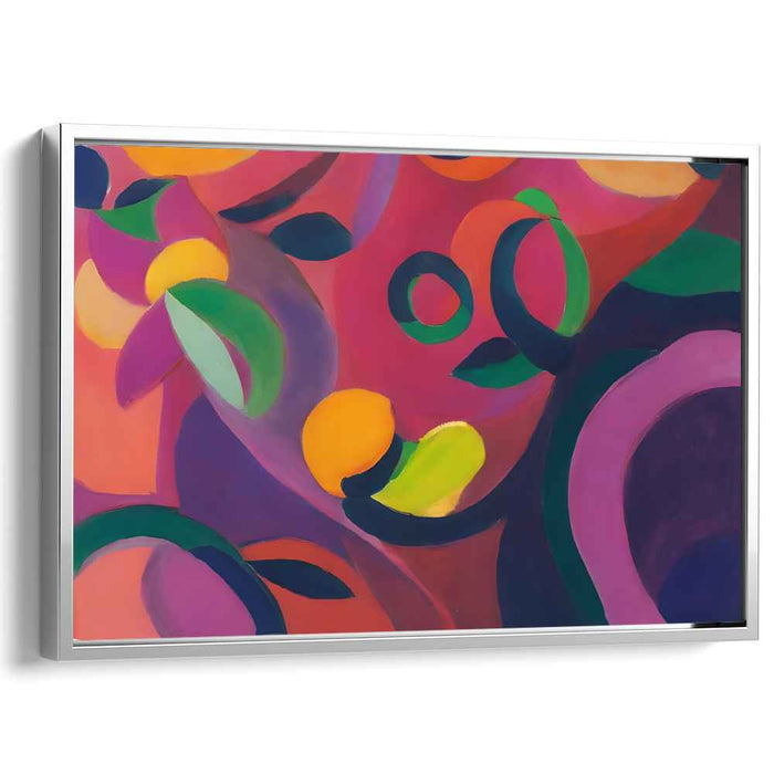 Radiant Orchards: A Lush Abstract Exploration Canvas Art Print