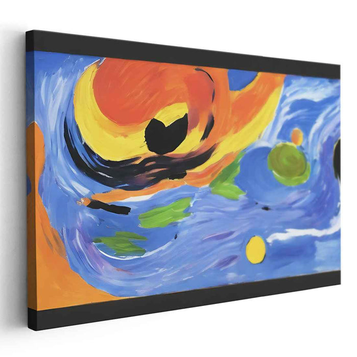 Abstract Emotions Explode: Abstract Expressionist Vibrant Canvas Art
