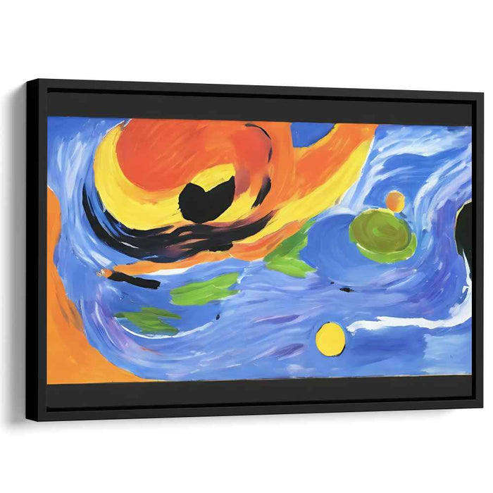 Abstract Emotions Explode: Abstract Expressionist Vibrant Canvas Art