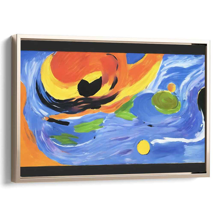 Abstract Emotions Explode: Abstract Expressionist Vibrant Canvas Art