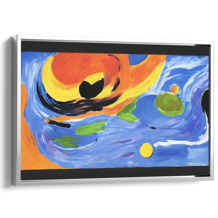 Abstract Emotions Explode: Abstract Expressionist Vibrant Canvas Art