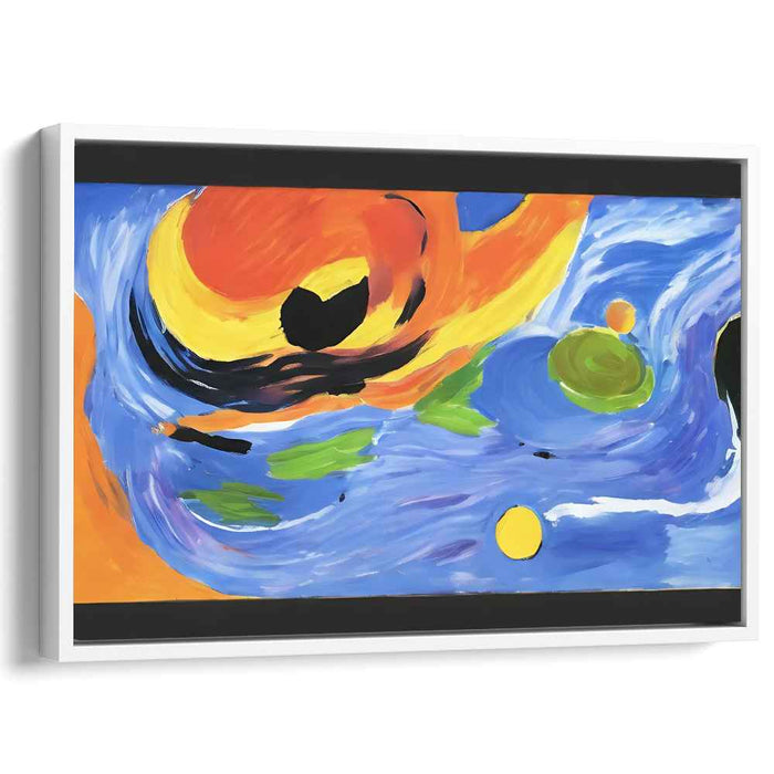 Abstract Emotions Explode: Abstract Expressionist Vibrant Canvas Art