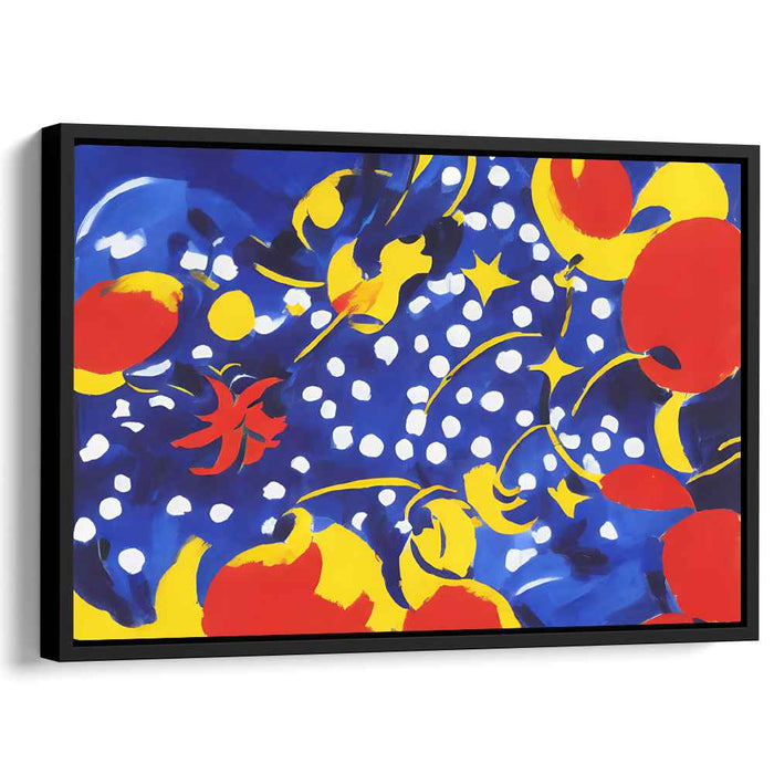 Vivid Whirl: Abstract Pop Art Color Explosion Canvas