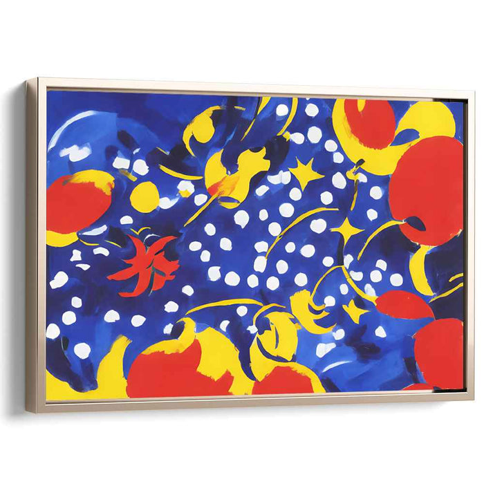 Vivid Whirl: Abstract Pop Art Color Explosion Canvas